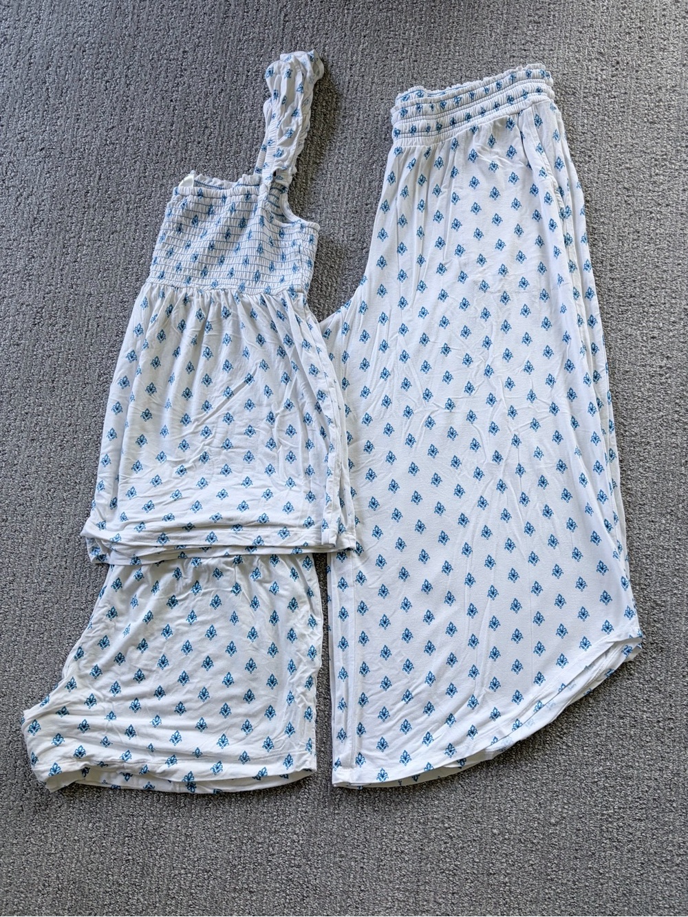 Soma Floral Three Piece Pajama Set - Size L